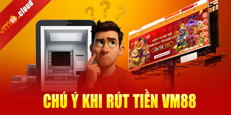Những điều đặc biệt chú ý khi rút tiền VM88